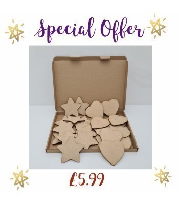 SPECIAL OFFER - Chunky Heart And Stars Pack of Shapes